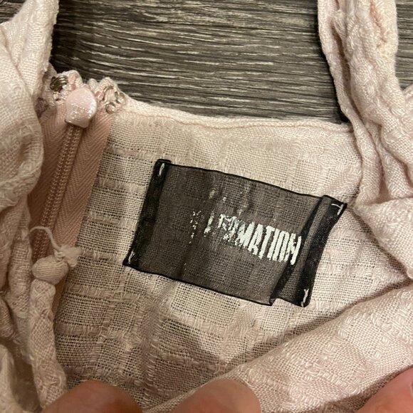 Light pink Reformation Linen A Line Dress - Size 0 XS - Picture 5 of 8